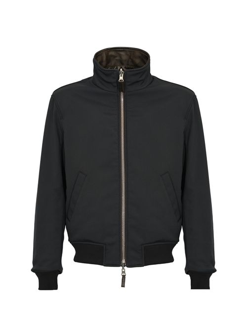 Giubbotto reversibile Tobia in pelle e nylon LEATHER AUTHORITY | TOBIA REVERSIBLE06